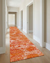 Riviera Elegance Collection Area Rug -  Monaco (Orange) Runner Orange  lifestyle 48