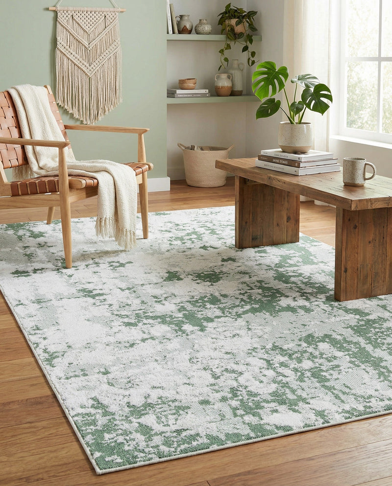 Cathedral Elegance Collection Area Rug -  Basilica Rectangle Green  lifestyle 35