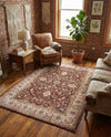 Casablanca Tapestry Collection Area Rug -  Marrakech (Coffee Brown) Rectangle Coffee Brown  lifestyle 10