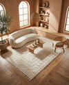 Sahara Chic Collection Area Rug -  Tangier Rectangle Ivory  lifestyle 63
