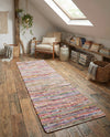Thar Cotton Collection Area Rug - Alleppey Runner Multi White  lifestyle 67