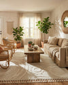 Sahara Chic Collection Area Rug -  Nubia Rectangle Ivory  lifestyle 20