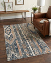 Cascade Range Collection Area Rug - Hood (Navy Blue) Rectangle Navy Blue  lifestyle 7