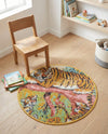 Wonder Tykes Collection Area Rug -  Groove Round Multi  lifestyle 38