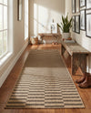 Sahara Sands Collection Area Rug -  Akhetaten Runner Natural and Brown  lifestyle 46