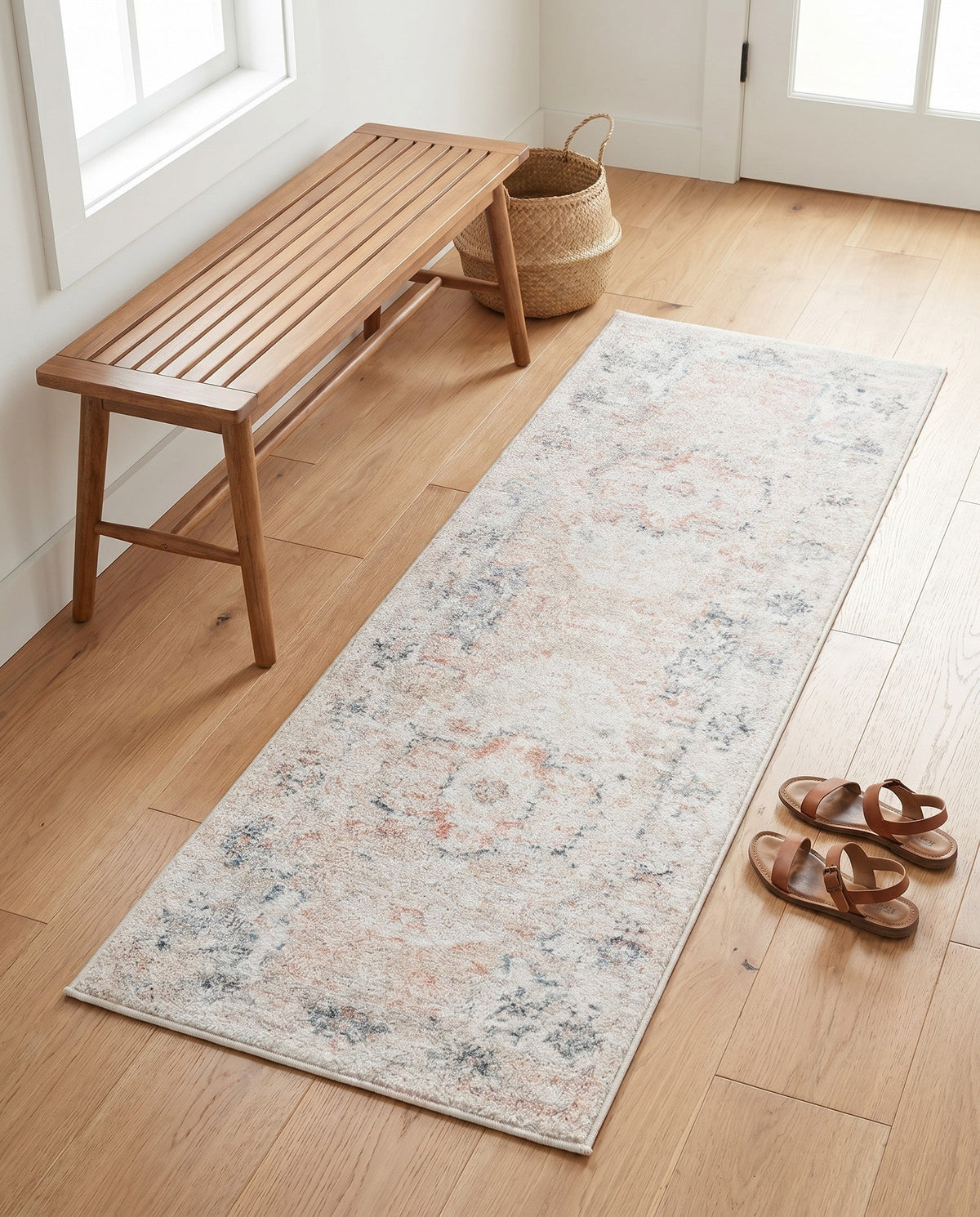 Parisian Elegance Collection Area Rug - Versailles (Ivory) Runner Ivory  lifestyle 134