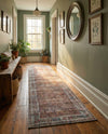 Vintage Memories Collection Area Rug -  Reverie Runner Rust Red and Brown  lifestyle 59