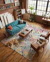 Chromatic Oasis Collection Area Rug -  Flora Rectangle Multi  lifestyle 14