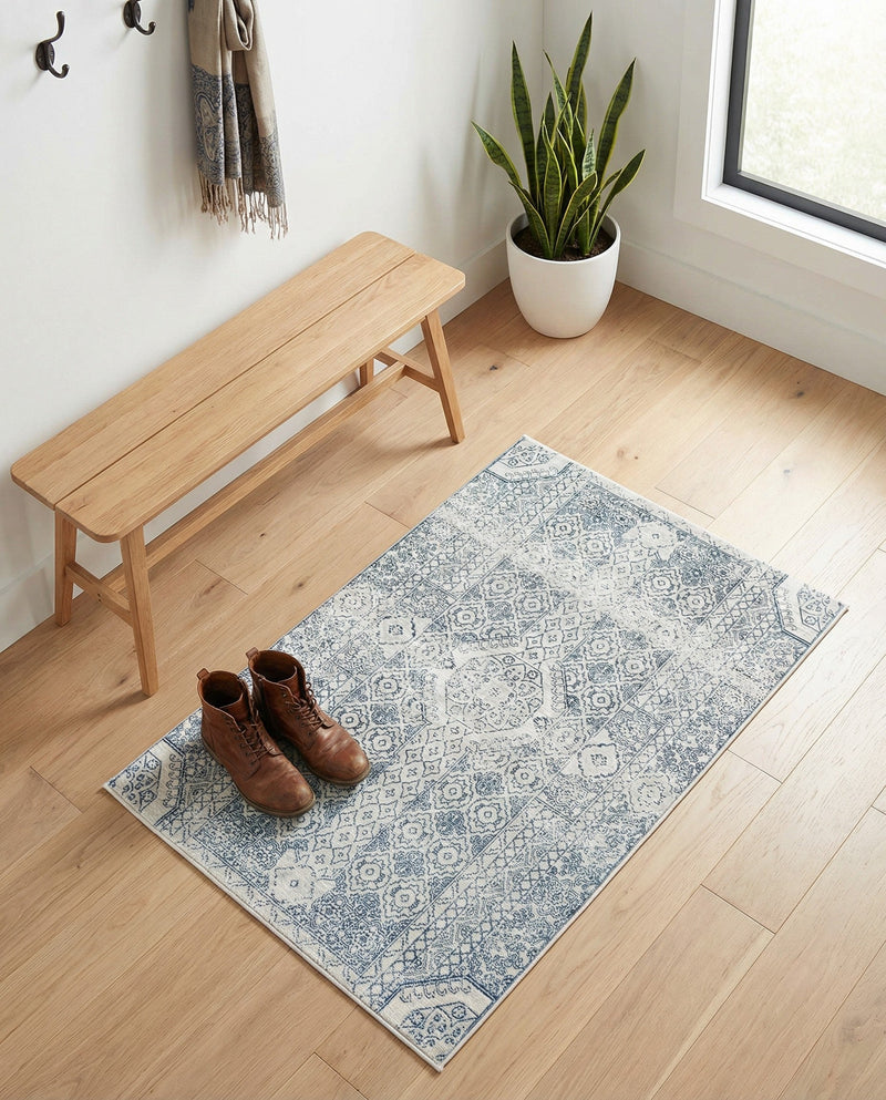 Coastal Haven Collection Area Rug -  Shoreline Rectangle Gray  lifestyle 16