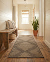 Sahara Sands Collection Area Rug -  Merimde Runner Brown  lifestyle 77