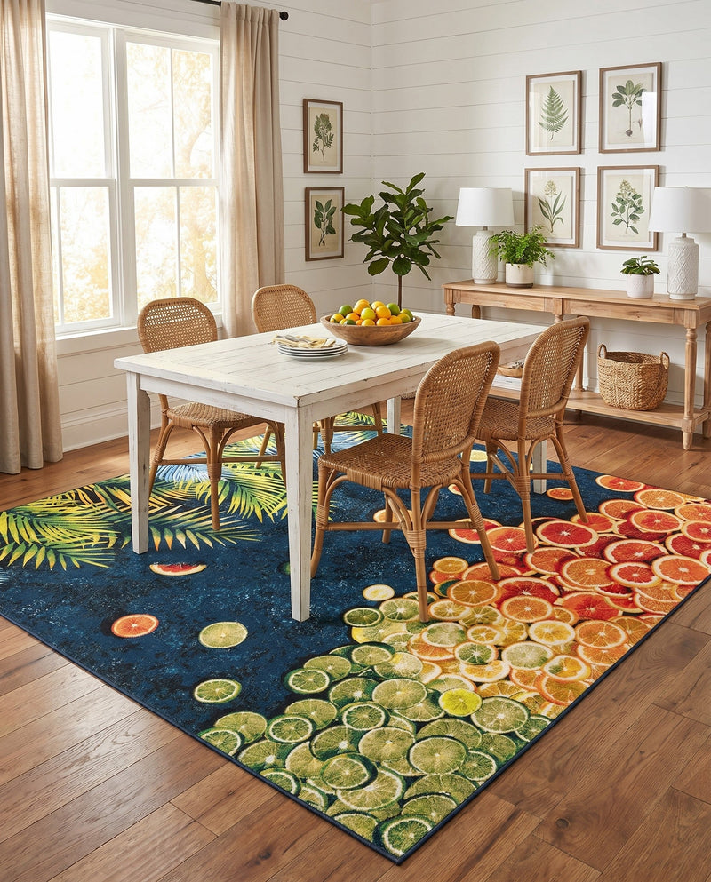 Seaside Haven Rugs Collection Area Rug -  Dunes Square Multi  lifestyle 25
