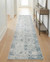 Riviera Elegance Collection Area Rug - Antibes (Light Blue) Runner Light Blue  lifestyle 90