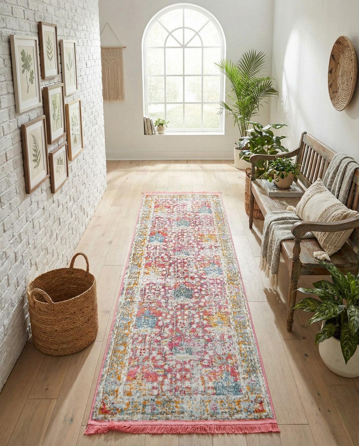 Arcadia Rugs Collection Area Rug -  Olympus Runner Pink  lifestyle 181