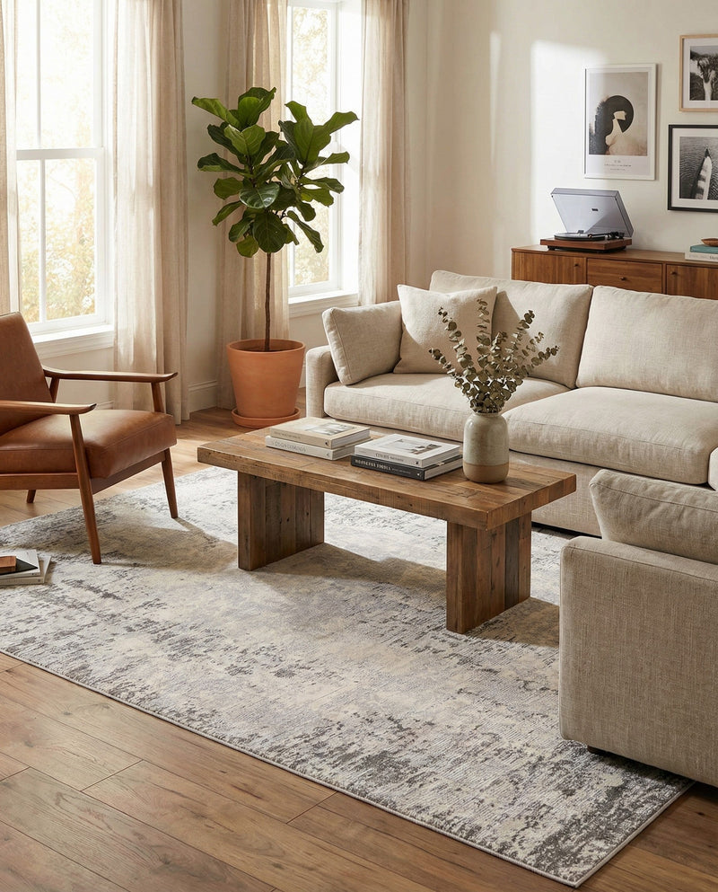 Aegean Elegance Collection Area Rug -  Ithaca Rectangle Gray  lifestyle 6