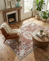 Heritage Harbor Collection Area Rug -  Seabreeze Rectangle Dusty Rose  lifestyle 28