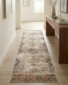 Coastal Manor Collection Area Rug -  Oceanfront Runner Blue Beige  lifestyle 40