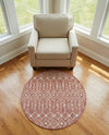 Savannah Pergola Collection Area Rug -  Pergola (Rust Red) Round Rust Red  lifestyle 61