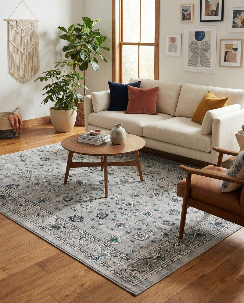 Copenhagen Comfort Collection Area Rug - Frederiksberg Rectangle Gray  lifestyle 16