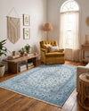 Bazaar Chic Collection Area Rug -  El Jadida Rectangle Blue  lifestyle 9