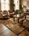 Bistro Lounge Collection Area Rug -  Affogato Rectangle Beige  lifestyle 56