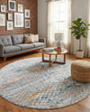 Dresden Elegance Collection Area Rug -  Freiberg Round Multi  lifestyle 54