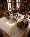 Berkshire Estate Collection Area Rug - Windsor (Vanilla Bean) Square Vanilla Bean  lifestyle 49