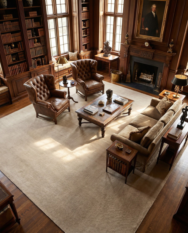 Berkshire Estate Collection Area Rug - Windsor (Vanilla Bean) Square Vanilla Bean  lifestyle 49
