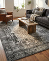Casablanca Tapestry Collection Area Rug - Fes Rectangle Steel gray  lifestyle 41
