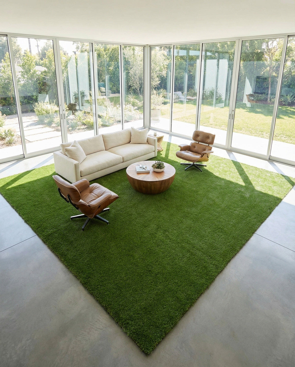 Meadow Retreat Collection Area Rug - Glen Square Green  lifestyle 167