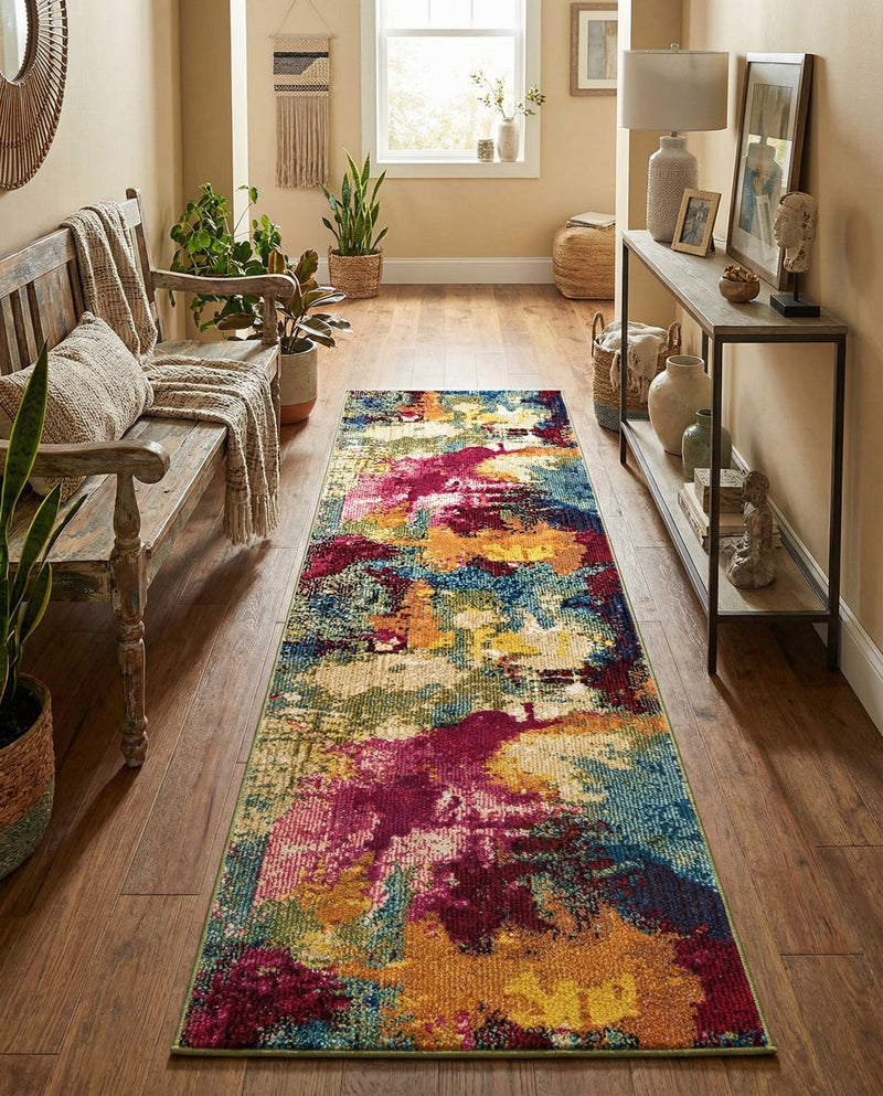 Marrakesh Elegance Collection Area Rug -  Draa Runner Multi  lifestyle 78