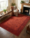 Horizon Collection Area Rug -  Apex (Rust Red) Rectangle Rust Red  lifestyle 18