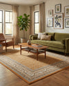 Soho Elegance Collection Area Rug -  Mercer (Orange) Rectangle Orange  lifestyle 16
