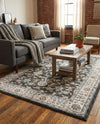 Savannah Elegance Collection Area Rug - Augusta (Fume Gray) Rectangle Fume Gray  lifestyle 19