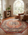 Eden Oasis Collection Area Rug -  Refuge (Terracotta) Octagon Terracotta  lifestyle 61