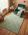 Trellis Haven Collection Area Rug -  Havencrest Rectangle Green  lifestyle 23