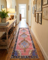 Heritage Elegance Collection Area Rug -  Winterthur (Pink) Runner Pink  lifestyle 53