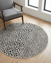 Urban Oasis Rugs Collection Area Rug -  Terrace (Black) Round Black  lifestyle 67