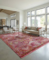 Caribbean Breeze Collection Area Rug -  Lucia Rectangle Pink  lifestyle 53