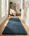 Plush Oasis Collection Area Rug - Serenity (Sapphire Blue) Runner Sapphire Blue  lifestyle 64