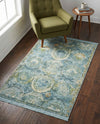 Caribbean Breeze Collection Area Rug -  Lucia Rectangle Light Blue  lifestyle 51