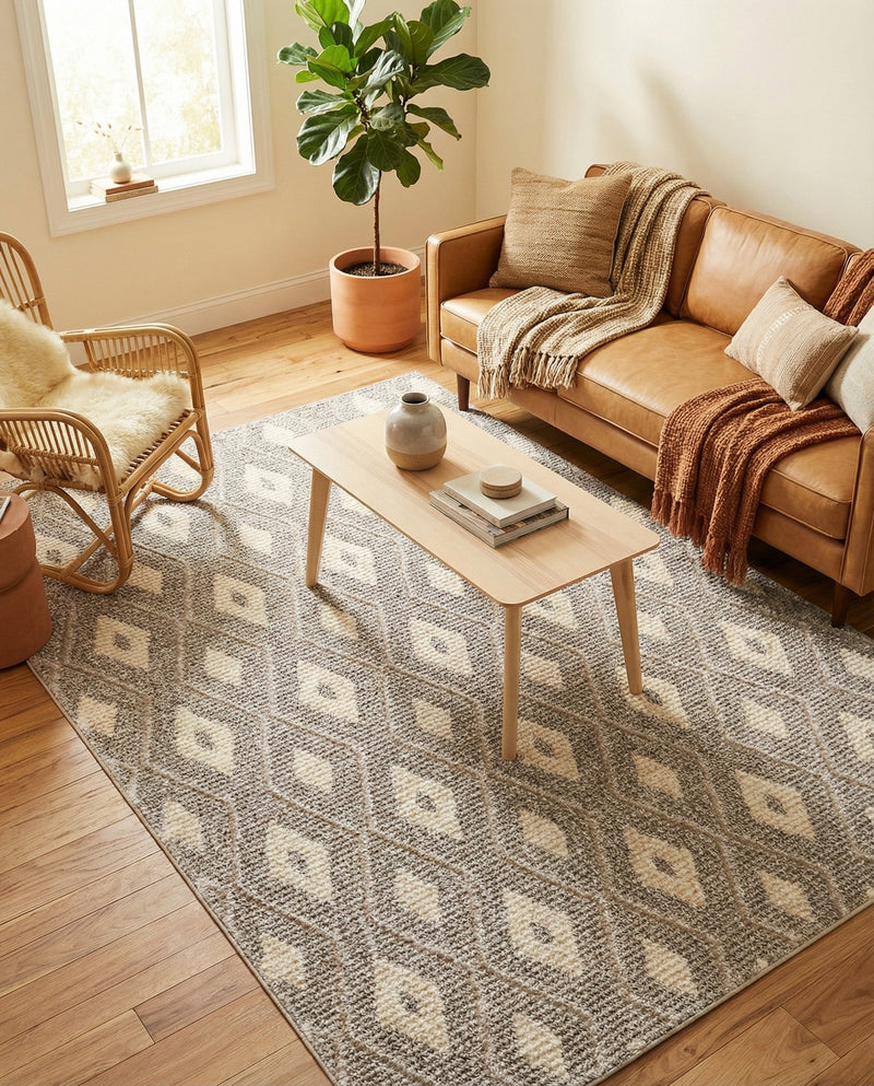 Sienna Collection Area Rug - Umbria Rectangle Cloud Gray  lifestyle 50
