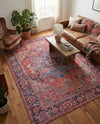 Zahara Oasis Collection Area Rug -  Essaouira Rectangle Rust Red  lifestyle 16