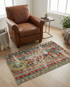 Sedona Vista Collection Area Rug -  Navajo Rectangle Blue  lifestyle 37