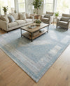 Aegean Elegance Washables Collection Area Rug -  Delos Rectangle Gray Green  lifestyle 54