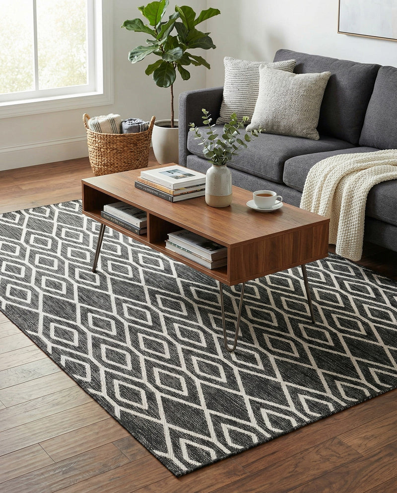 Urban Oasis Rugs Collection Area Rug -  Boulevard (Charcoal Gray) Rectangle Charcoal Gray  lifestyle 16