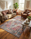 Zahara Oasis Collection Area Rug -  Rabat Rectangle Yellow Pink  lifestyle 27