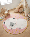 Wonder Tykes Collection Area Rug -  Jovial Round Pink  lifestyle 4