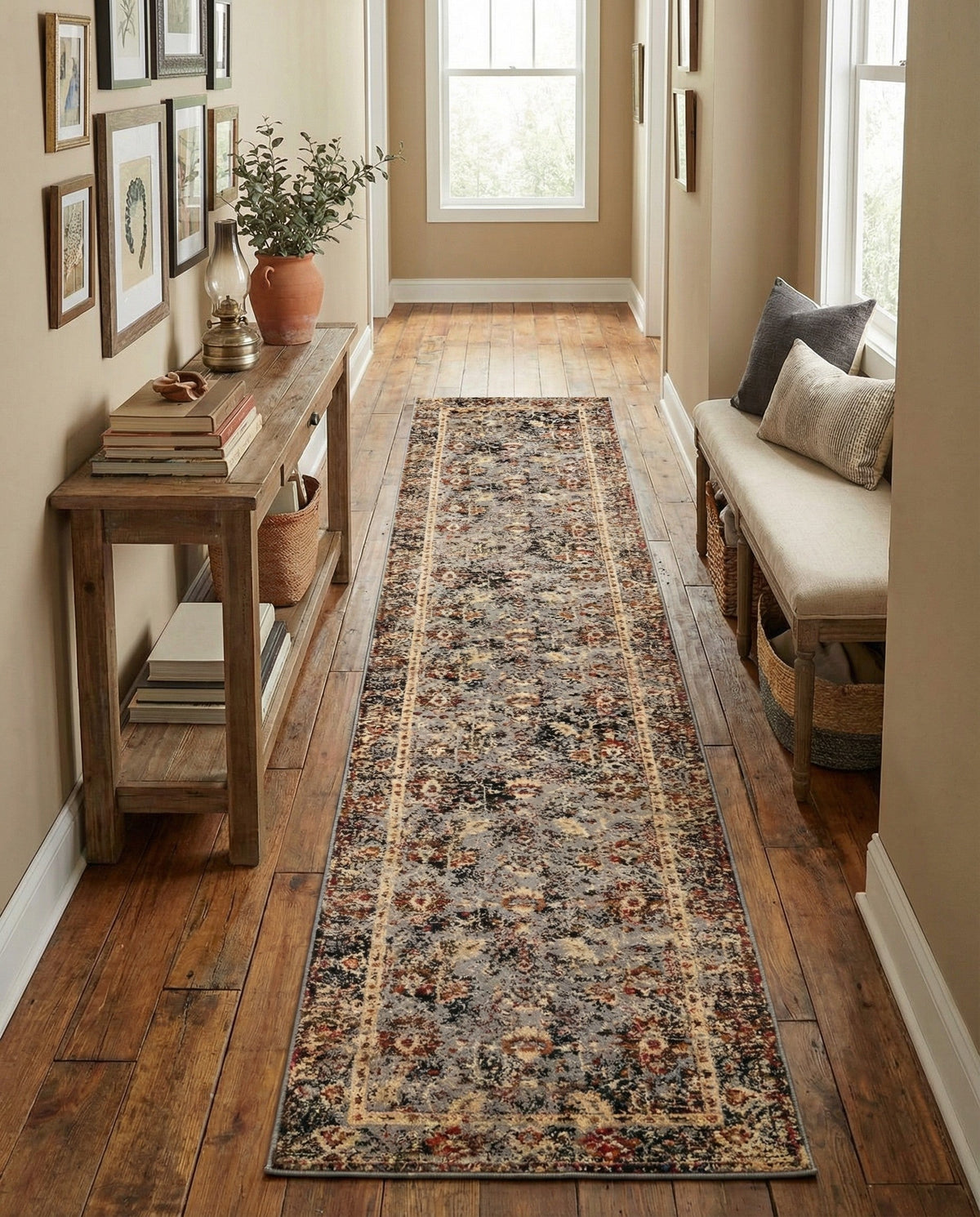 Neptune Elegance Collection Area Rug -  Galatea (Blue) Runner Blue  lifestyle 56