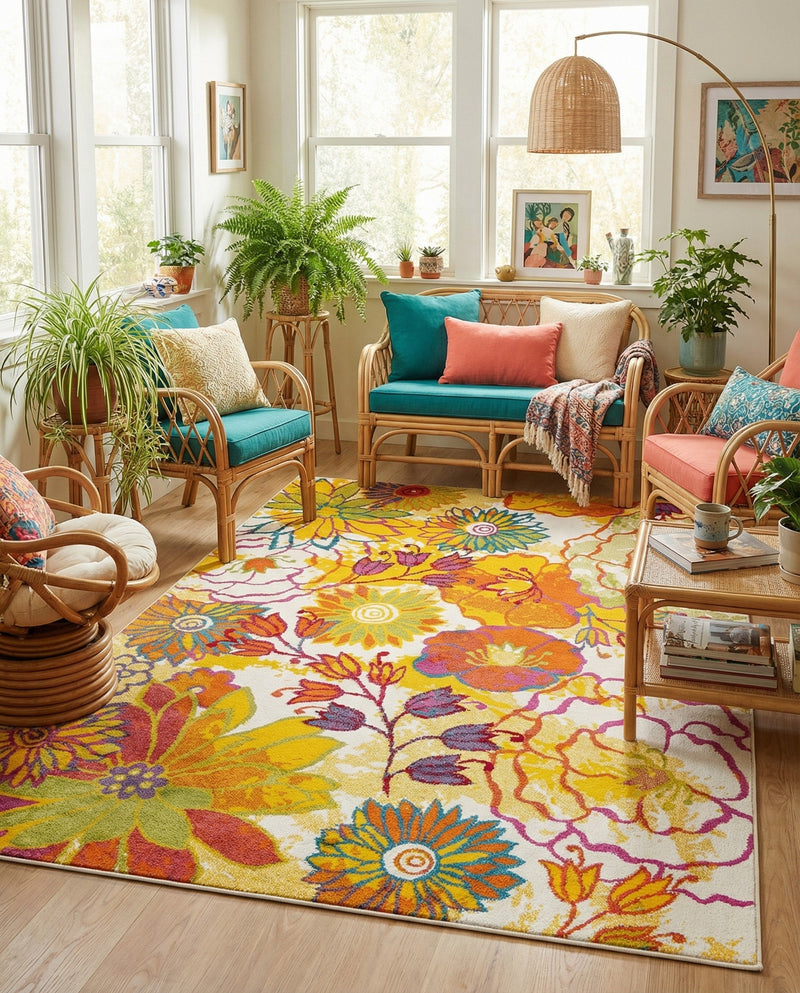 Venetian Elegance Collection Area Rug -  Accademia Rectangle Ivory  lifestyle 51