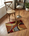 Bistro Lounge Collection Area Rug -  Macchiato Rectangle Multi  lifestyle 16